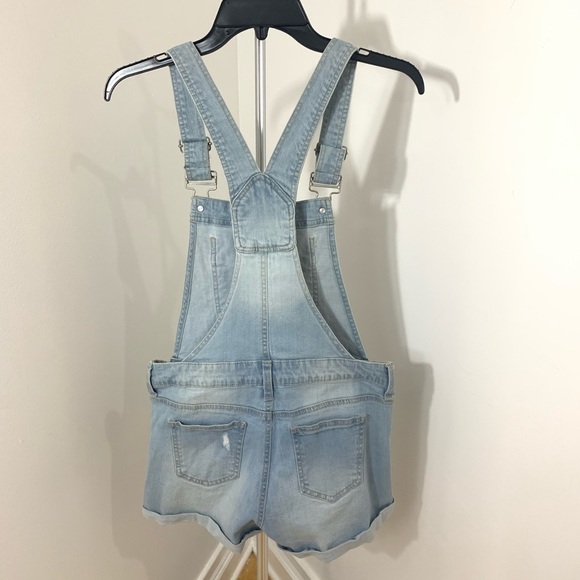 New Womens Sleeveless Shortalls Overalls - Picture 5 of 12